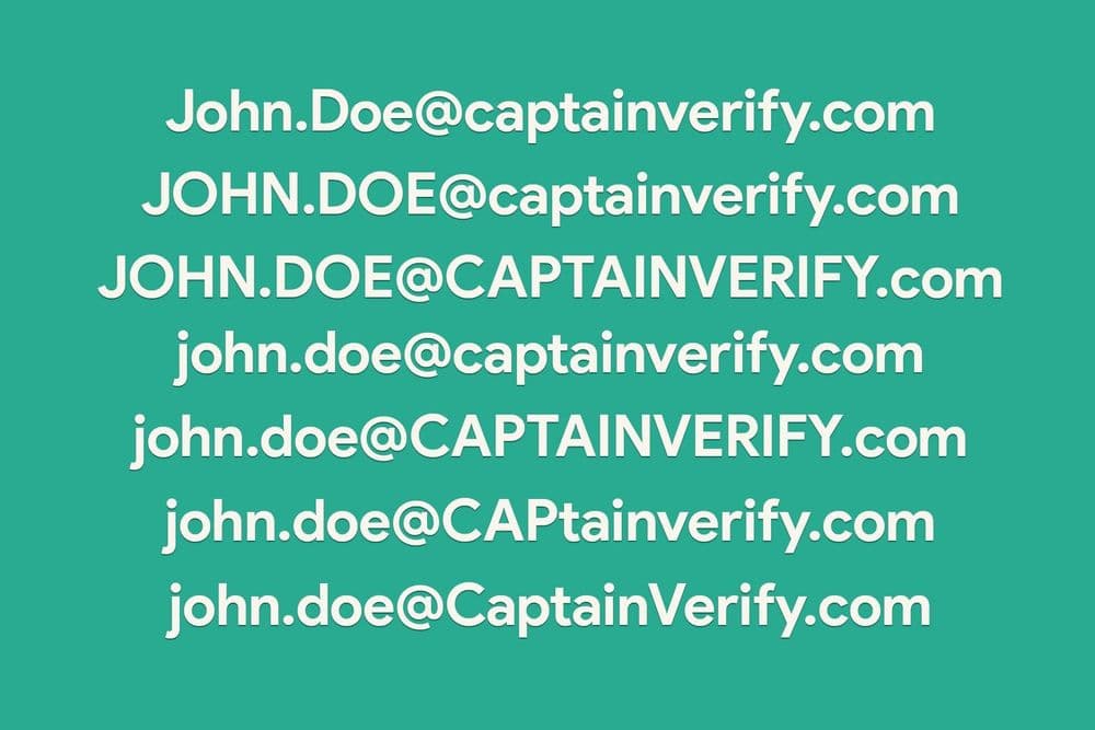 Are email addresses case sensitive, capital and lowercase letters in an email address