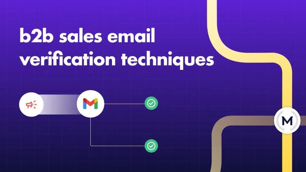 B2B sales email verification techniques
