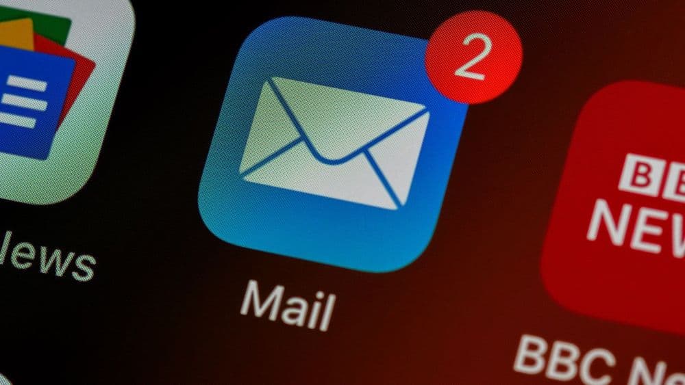 Envelopes representing hidden BCC recipients in an email being sent