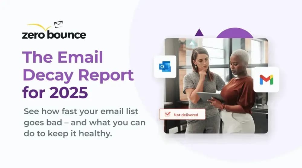 Email list decay rate visualization