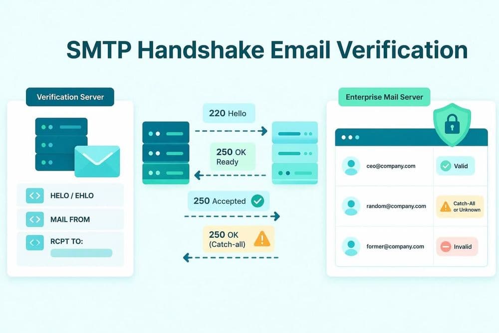 How email verification works - SMTP handshake step by step