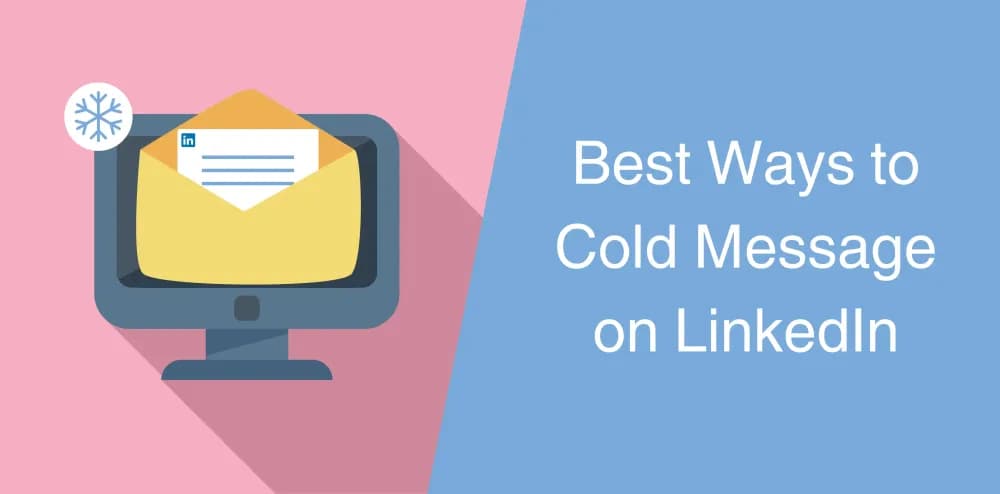 LinkedIn cold message opening lines illustration