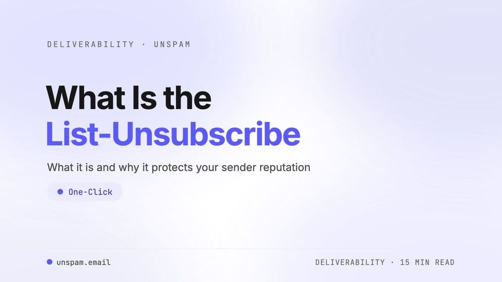 List-unsubscribe header explained for email senders