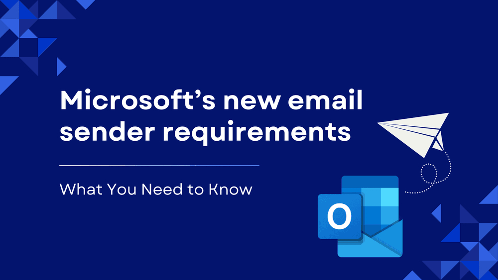 Microsoft Outlook new email sender requirements overview