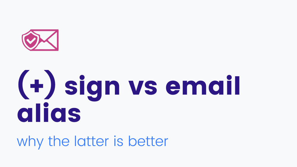 The plus sign trick used to create a tagged email address