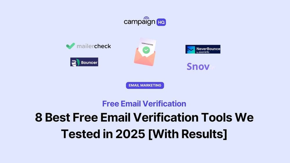 Free email verification concept
